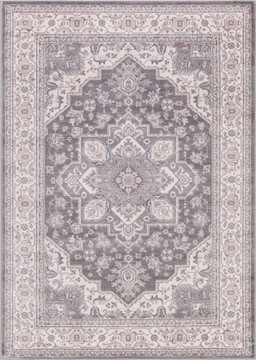 Concord Global Ocean Marrakech Silver Shag Rug 3' 3 x 4' 7