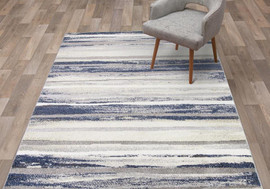 Concord Global Ocean Marrakech Silver Shag Rug 3' 3 x 4' 7