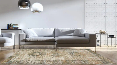 James JAE-02 Ivory/Multi Area Rug - Magnolia Home by Joanna Gaines