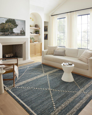 Loloi II Fabian FAB-01 Denim Charcoal Area Rug | Carpetmart.com