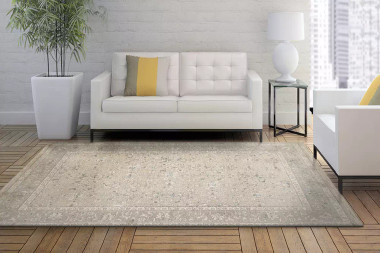 Dynamic Rugs Hudson 1451-890 Beige Grey Area Rug | Carpetmart.com