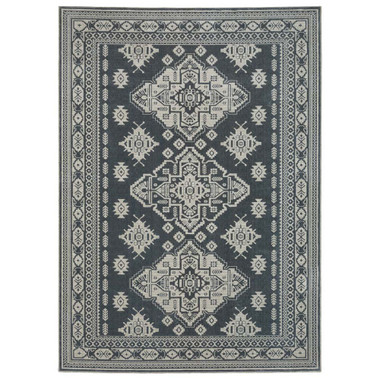 Oriental Weavers Intrigue INT05 Blue Beige Area Rug | Carpetmart