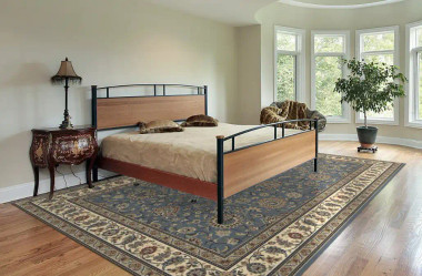 DaVinci Kashan 54 Blue Area Rug - Carpet & Tile Mart