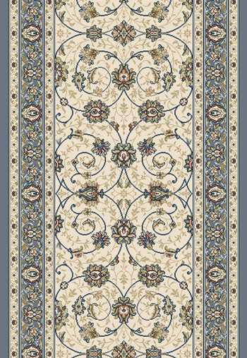 Sanderson SD7120 シーム織　ツータッチケット　裏ガーゼ Dynamic Rugs Ancient Garden 57120-6454 Beige/Light Blue Hall and