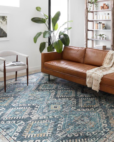 Loloi II Skye SKY-03 Denim/Natural Rug - Carpet & Tile Mart