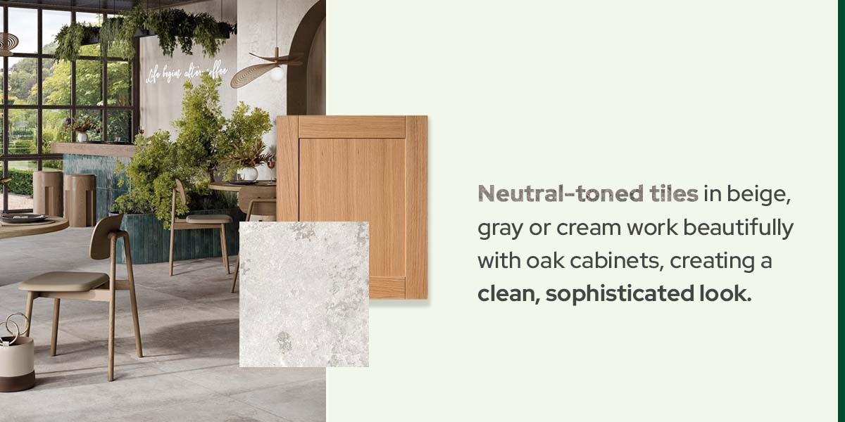 neutral-toned tiles