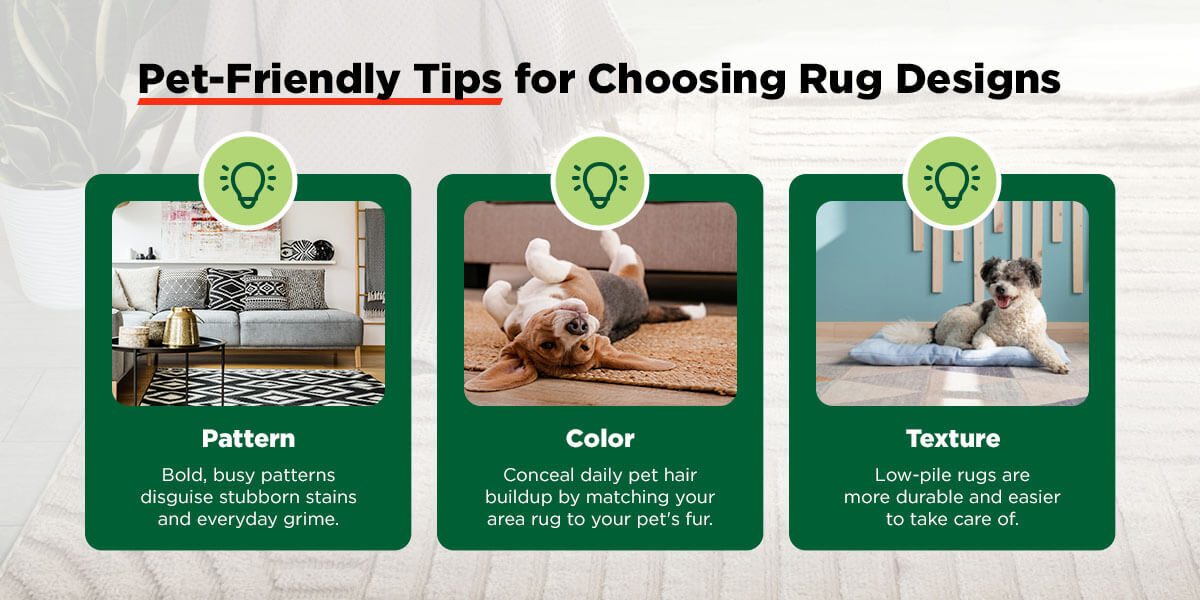 pet-friendly tips for choosing rug designs