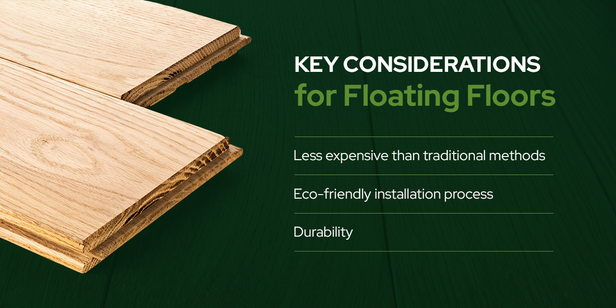 key considerations for floating floors