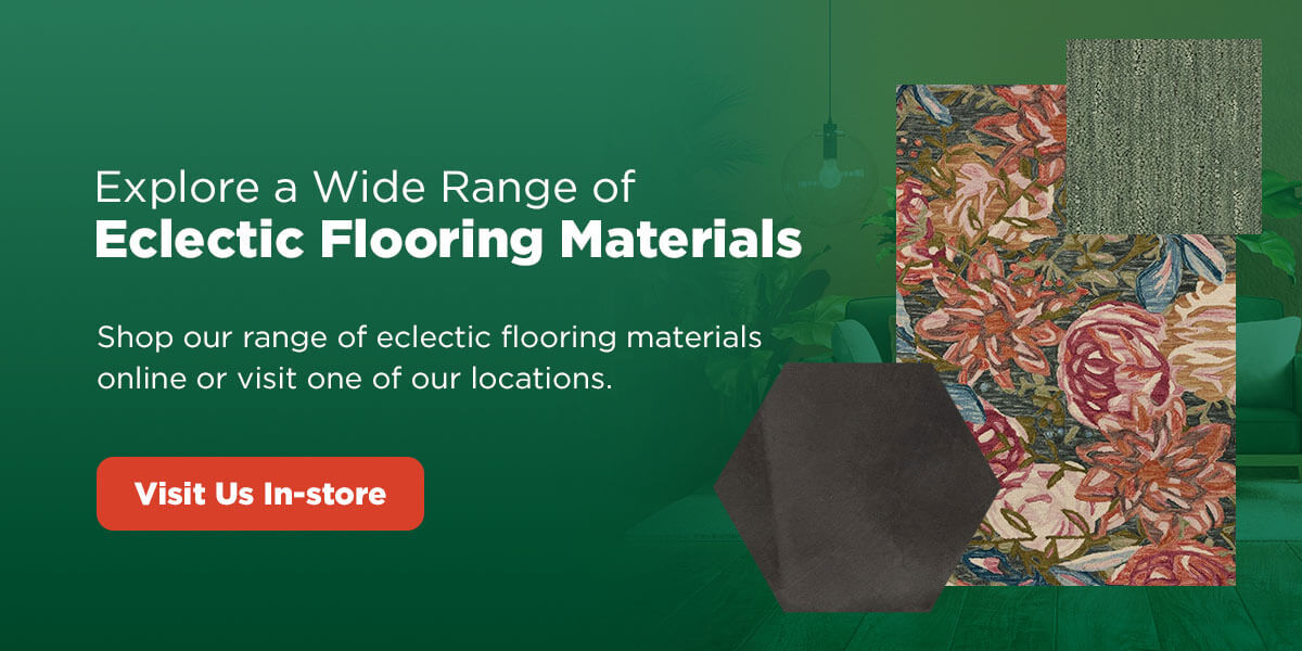 explore a range of eclectic flooring materials