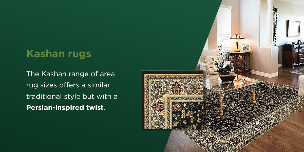 Kashan rugs that are Persian inspired