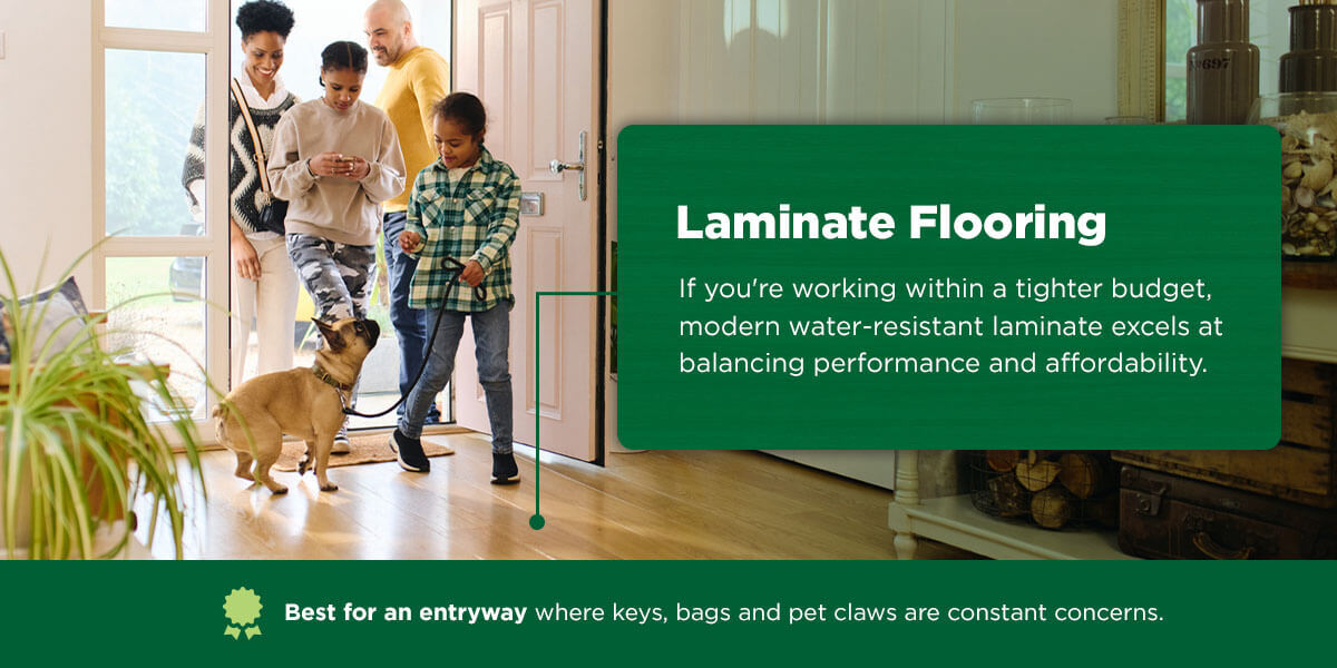 laminate flooring water-resistance in entryway flooring