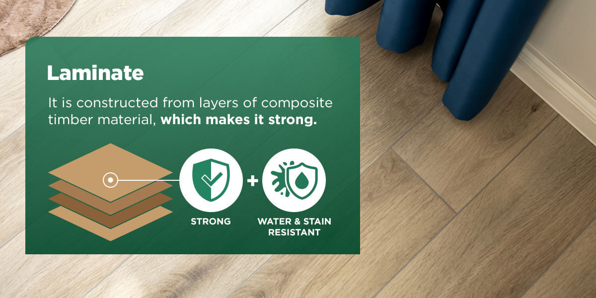 laminate is a strong flooring