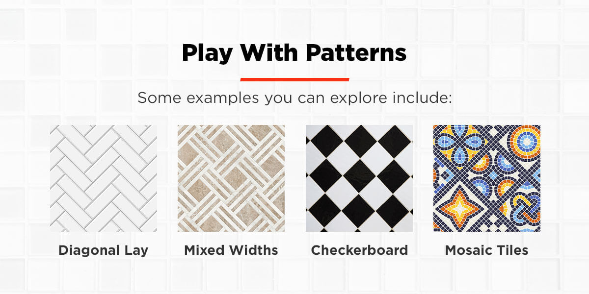 play with patterns in tile