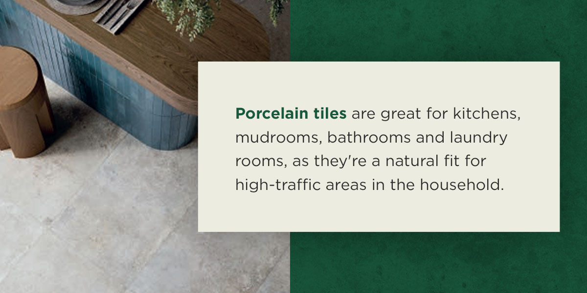 porcelain tiles for high-traffic areas