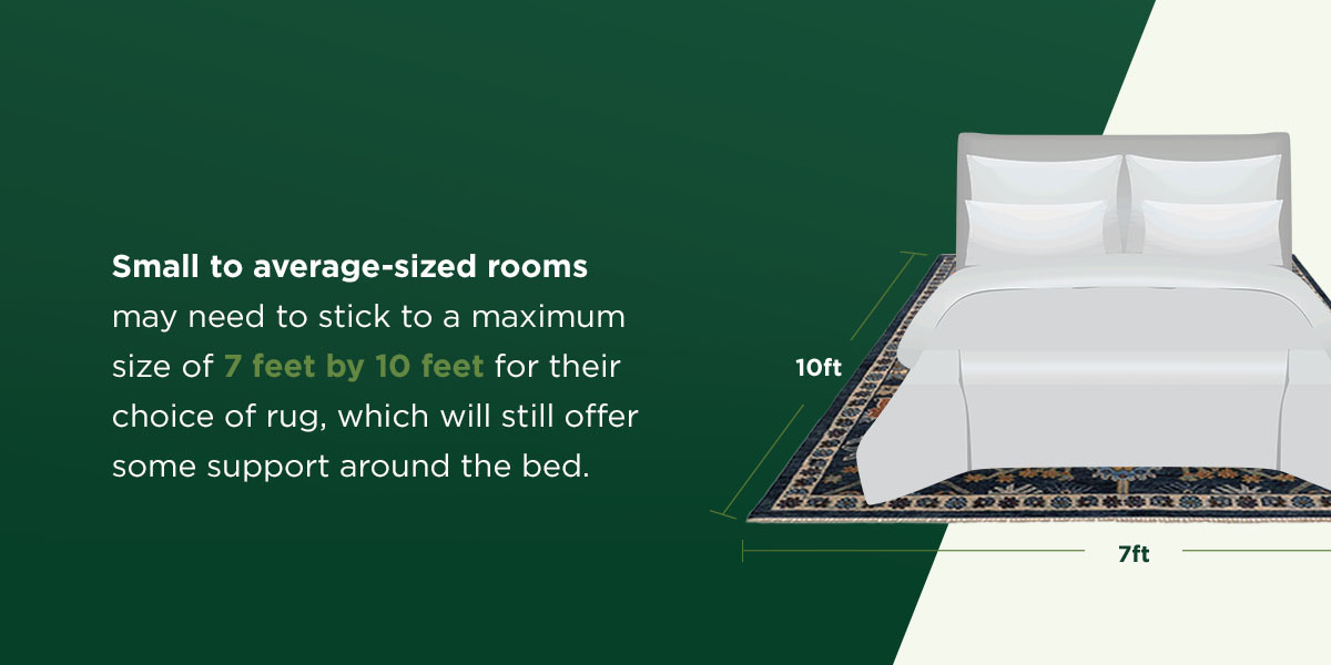 area rug dimensions for small to average-sized rooms