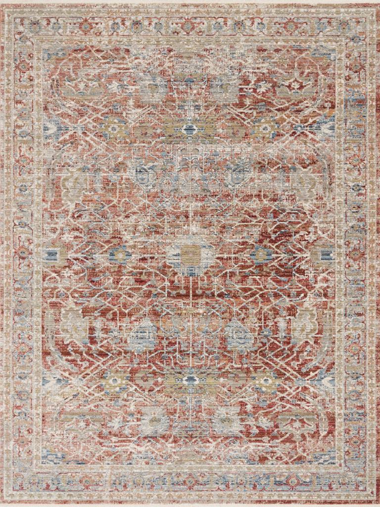 Loloi Claire CLE-01 Red/Ivory Area Rug