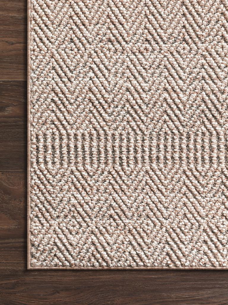 Loloi Cole COL-02 Blush/Ivory Area Rug Corner