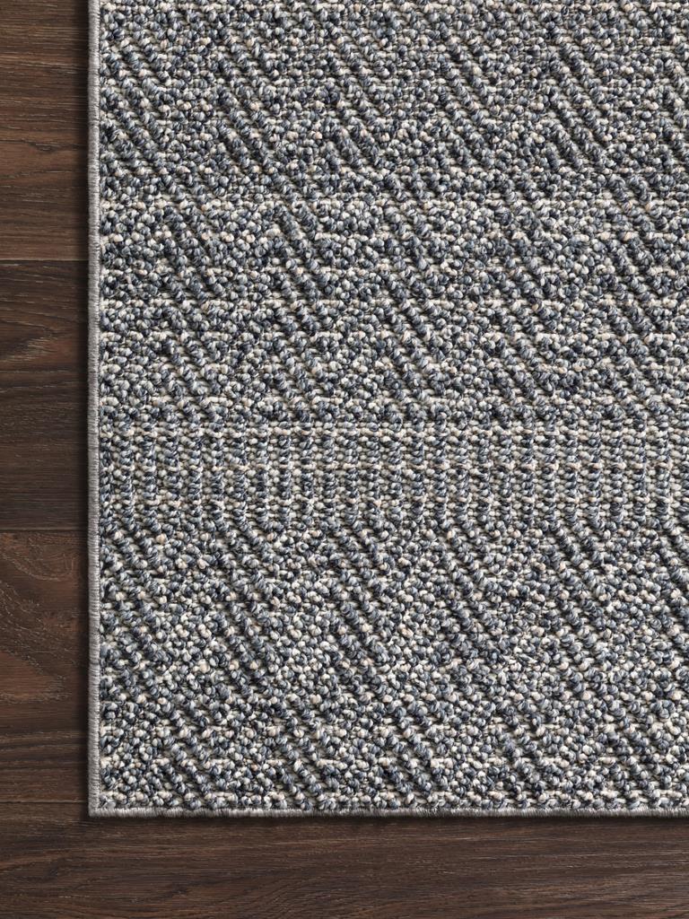 Loloi Cole COL-02 Denim/Grey Area Rug Corner