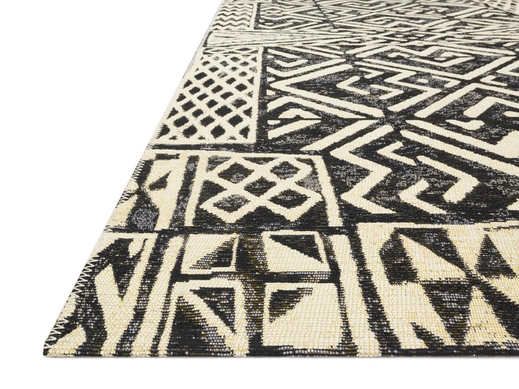Loloi Mika MIK-13 Ivory/Black Area Rug - Carpet & Tile Mart