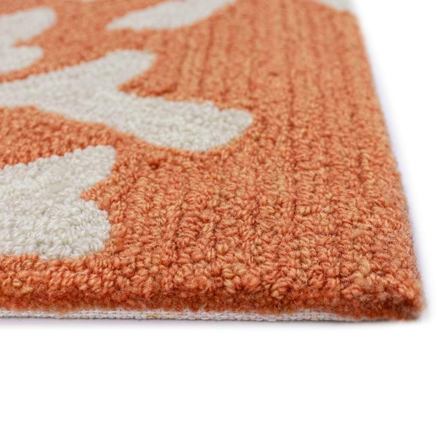 Liora Manne Capri 1620/17 Coral Border Orange Area Rug