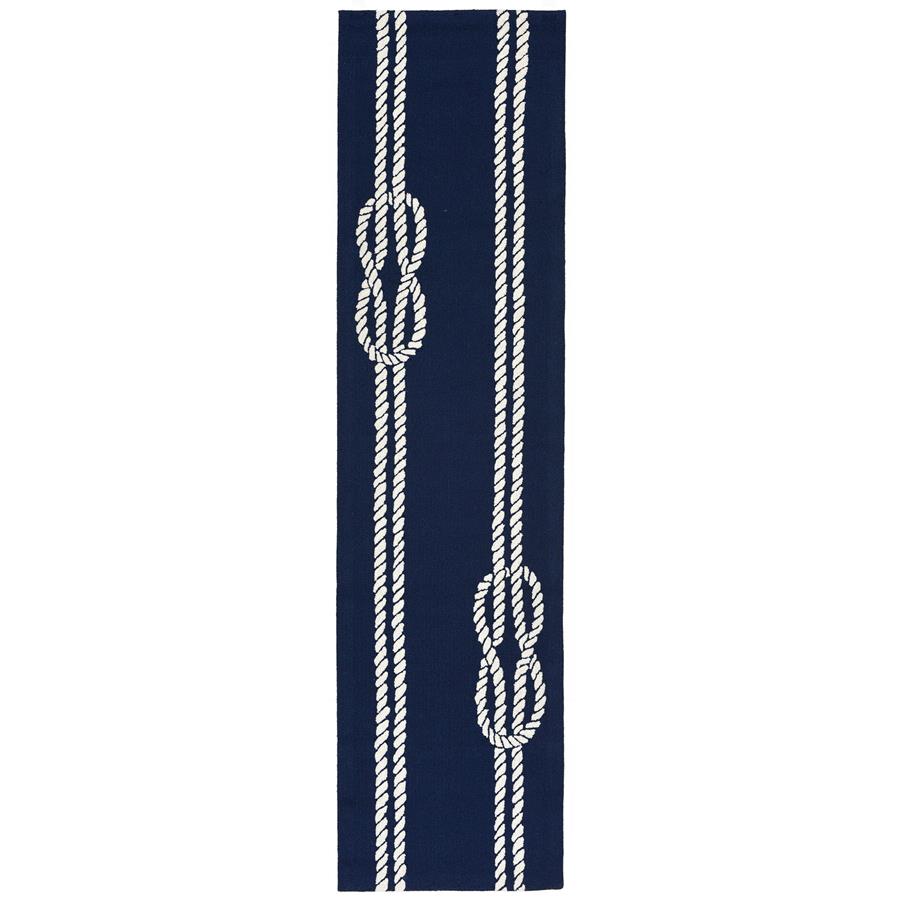 Liora Manne Capri 1636/33 Ropes Navy Runner Area Rug