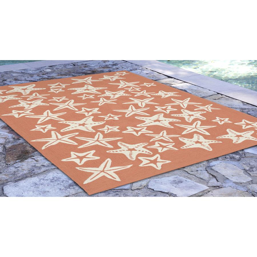 Liora Manne Capri 1667/18 Starfish Orange Area Rug