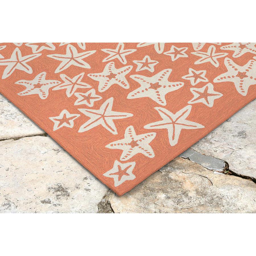 Liora Manne Capri 1667/18 Starfish Orange Area Rug