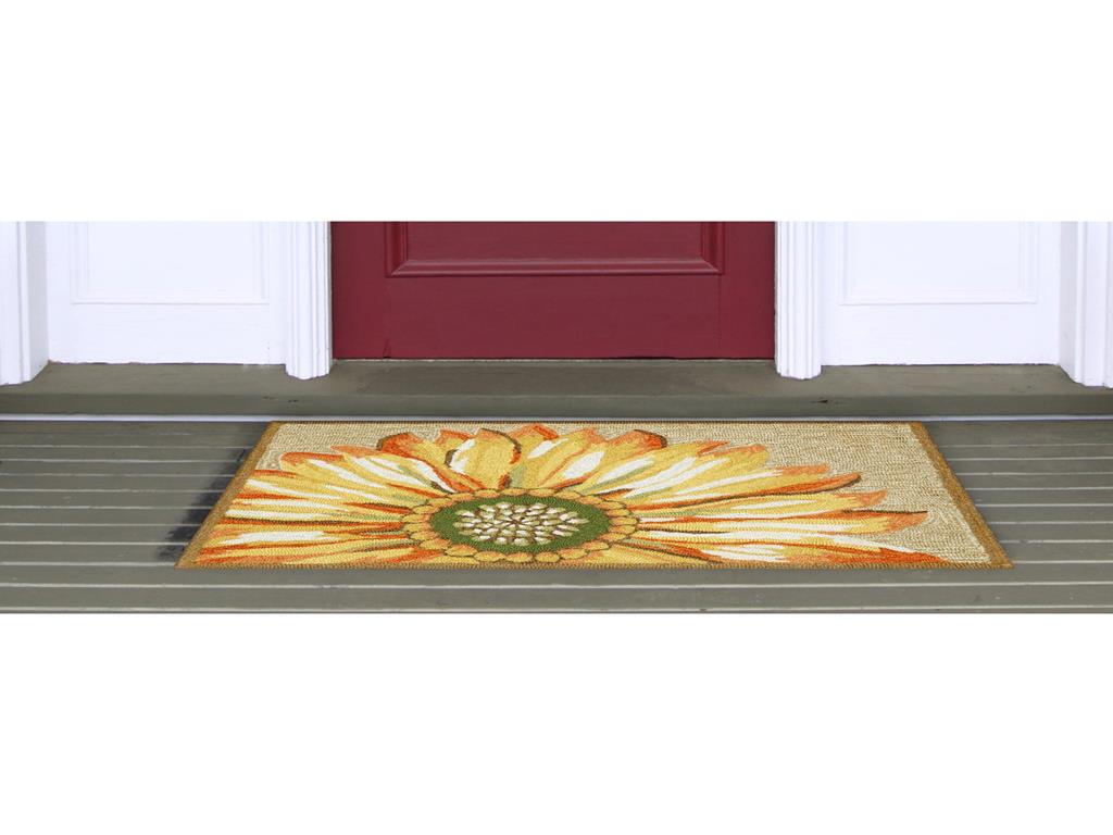 Liora Manne Frontporch 1417/09 Sunflower Yellow/Gold Area Rug
