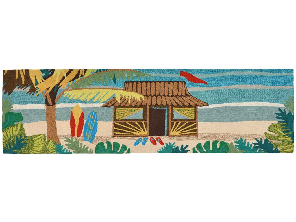 Liora Manne Frontporch 1536-44 Tiki Hut Multi Runner Area Rug