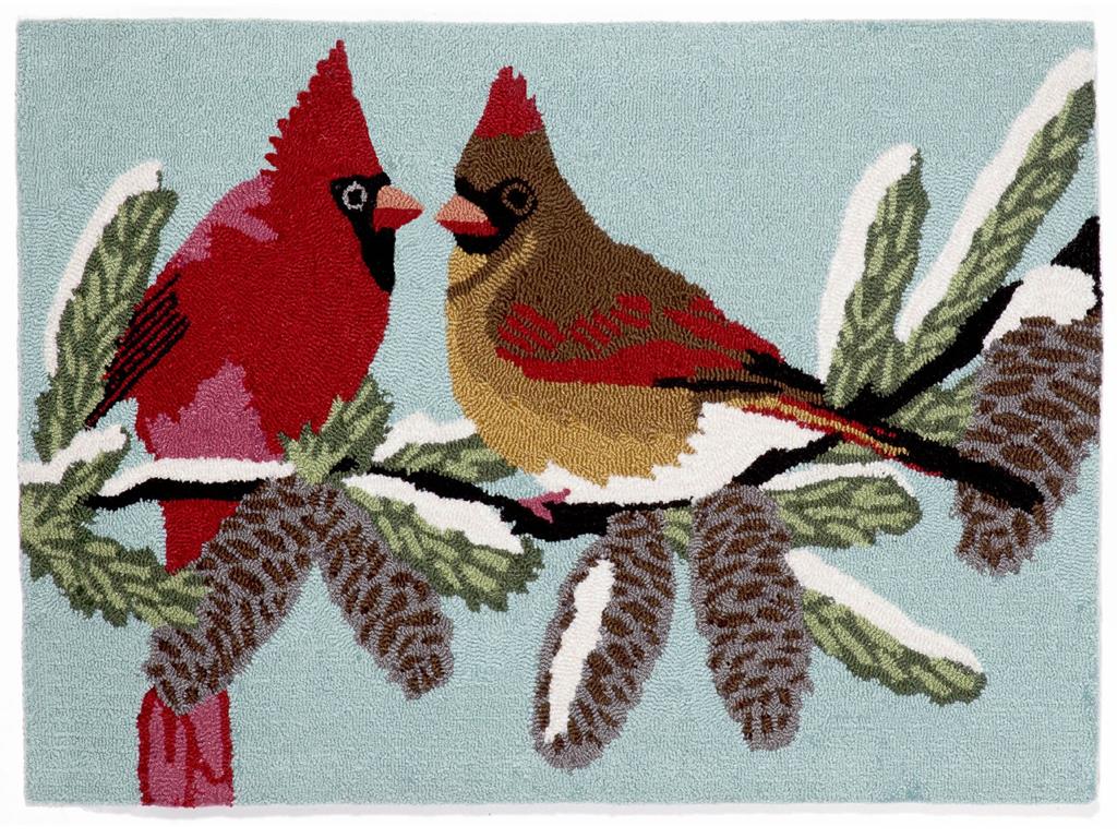 Liora Manne Frontporch 1538-03 Cardinals Sky Area Rug