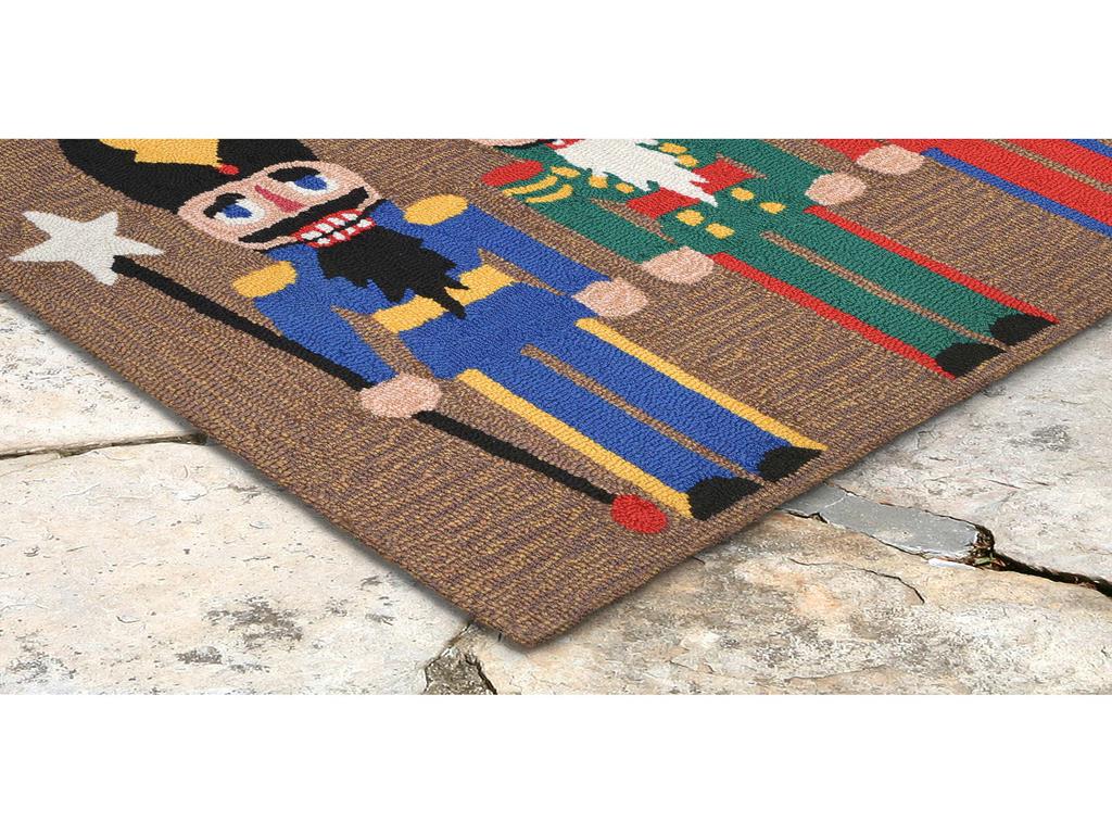 Liora Manne Frontporch 1837/44 Nutcracker Multi Area Rug Corner