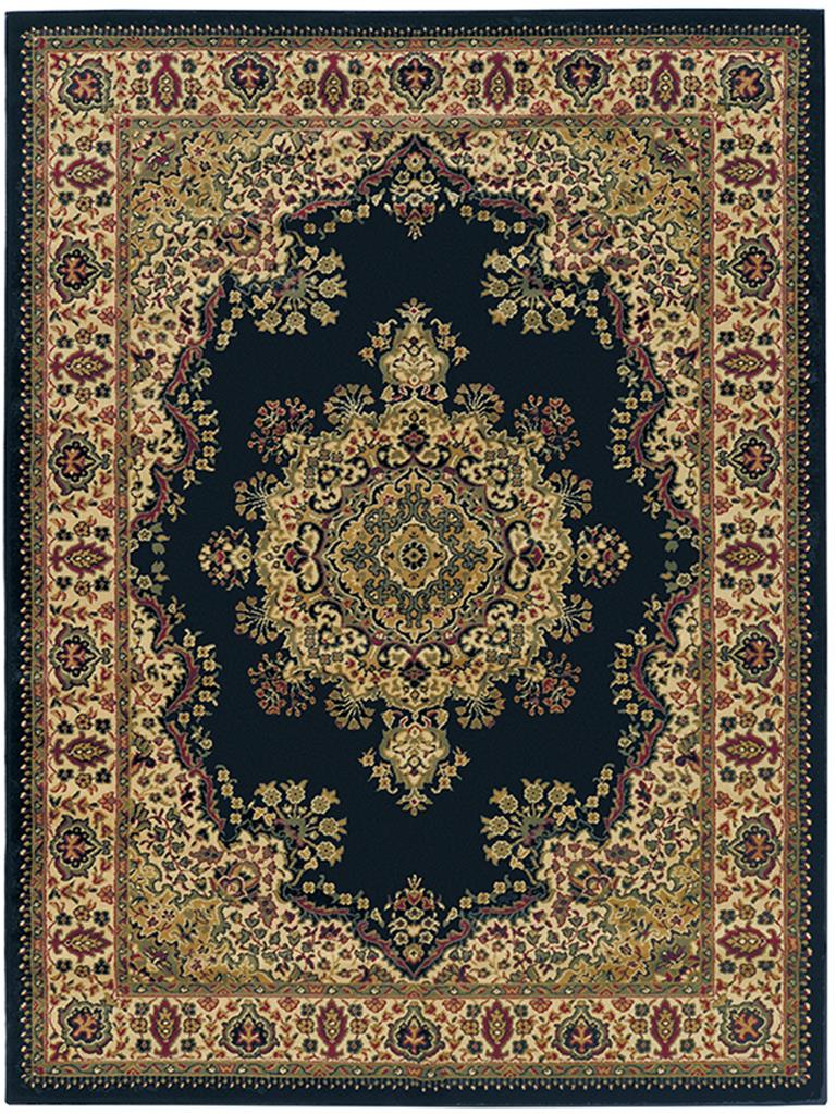 Radici Castello 1191 Black Area Rug