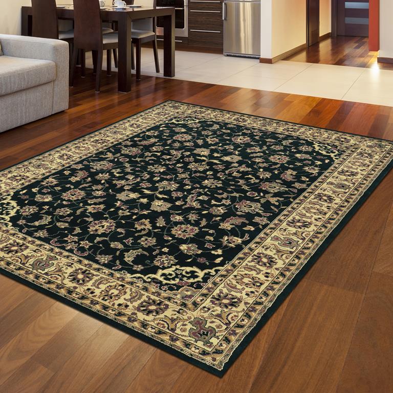 ラグ・カーペット Bott always Rug Radici Castello 953 Black Area Rug - Carpetmart.com - Carpet