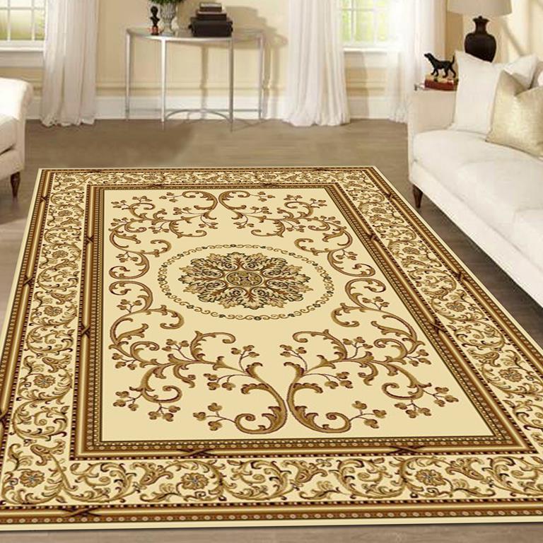 Radici Noble 1419 Ivory Area Rug Room Scene