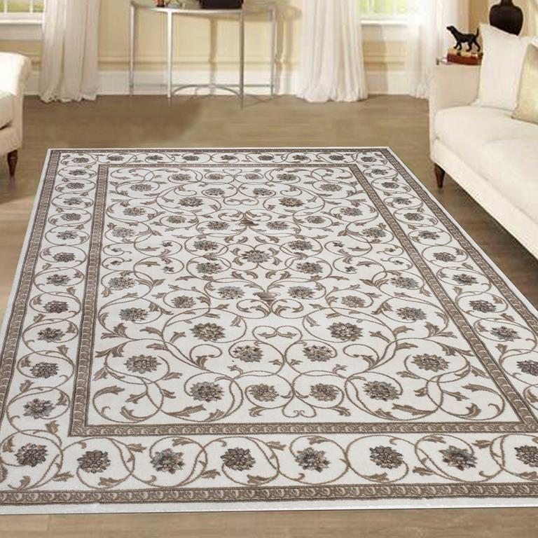 Radici Pisa 3743 Bone Area Rug Room Scene