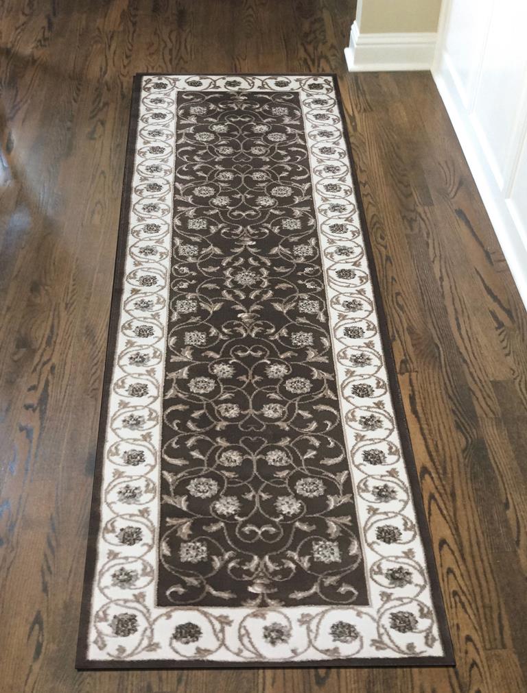 Radici Pisa 3743 Brown Runner Area Rug Room Scene