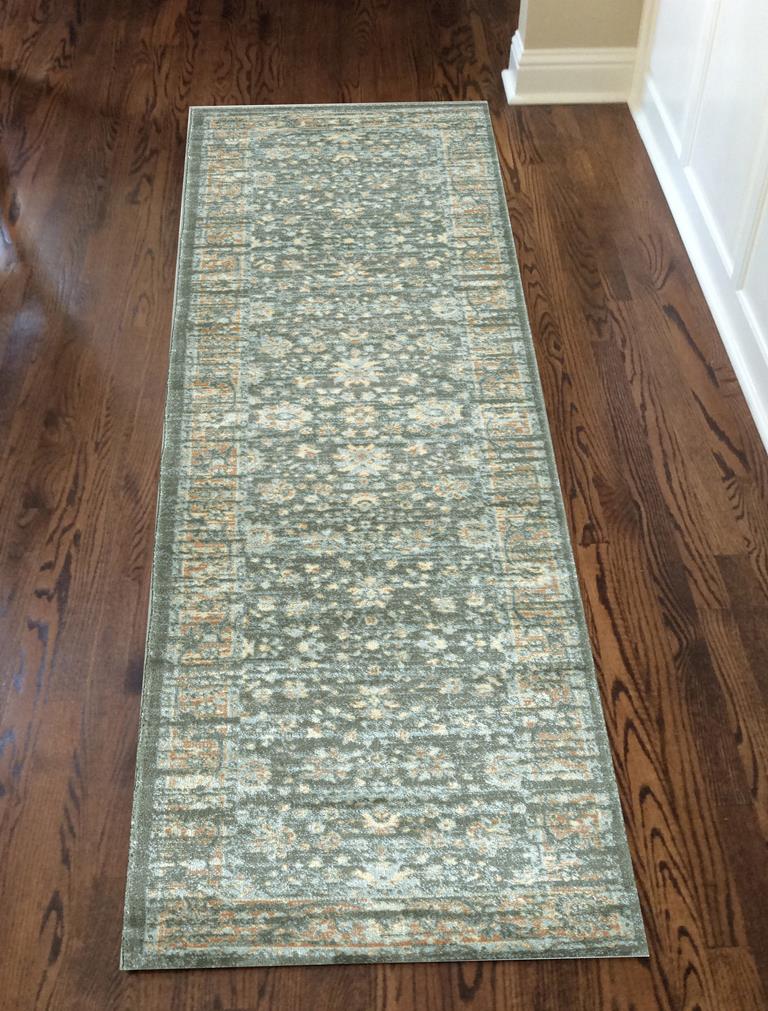 Radici Seriate 501 Lt. Green Runner Area Rug Room Scene