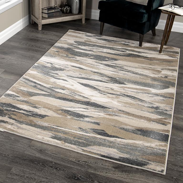 Palmetto Living Riverstone 9009 Impressionist Multi Area Rug Room Scene