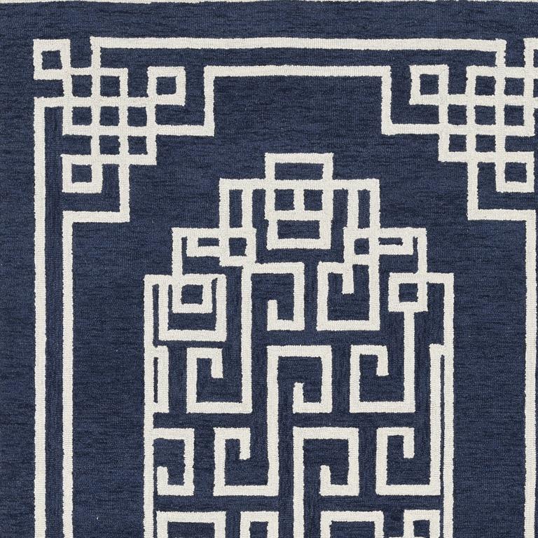 Kas Gramercy 1613 Navy/Ivory Maysville Area Rug Swatch