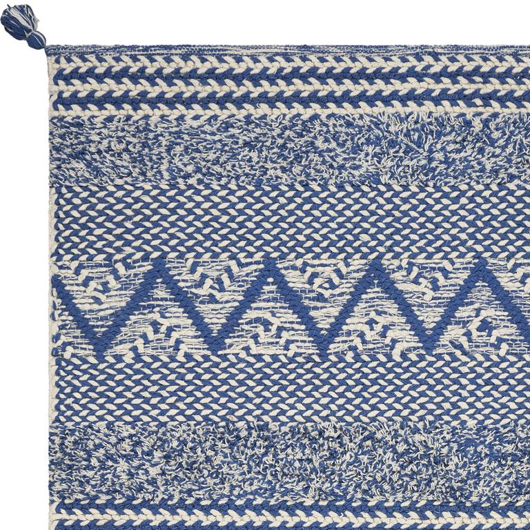 Kas Hang Ten Malibu 0854 Blue Hermosa Beach Area Rug Detail