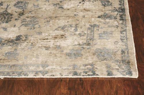 Kas Indulge 0805 Sand/Blue Elegance Area Rug Corner