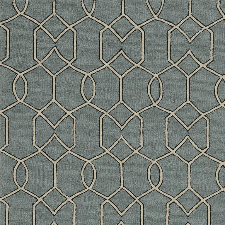 Kas Libby Langdon Hamptons 5232 Spa Groovy Gate Area Rug Detail