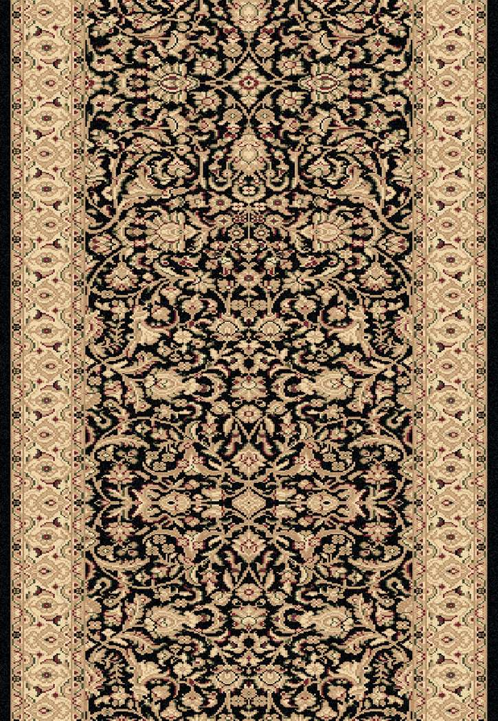 Dynamic Rugs Legacy 58004-090 Black 2'7" Wide Hall and Stair Runner