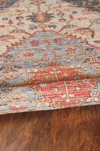 Kas Morris 2223 Blue/Red Gramercy Area Rug Texture