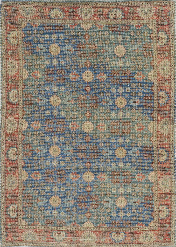 Kas Morris 2227 Blue/Red Traditions Area Rug