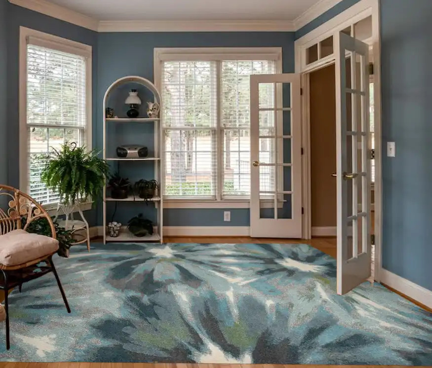 Kas Stella 6264 Teal Splash Area Rug - Carpetmart.com - Carpet