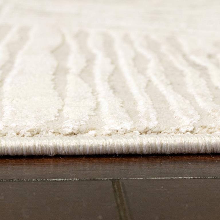 Dynamic Rugs Quartz 27041-100 Ivory Area Rug Pile Edge