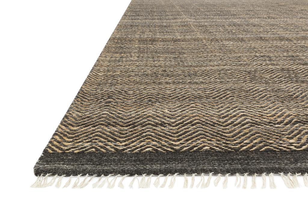 Loloi Omen OME-01 Mocha Area Rug Angle