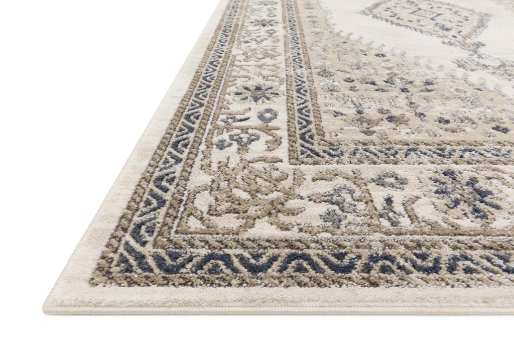 Loloi II Teagan TEA-02 Oatmeal/Ivory Area Rug Angle