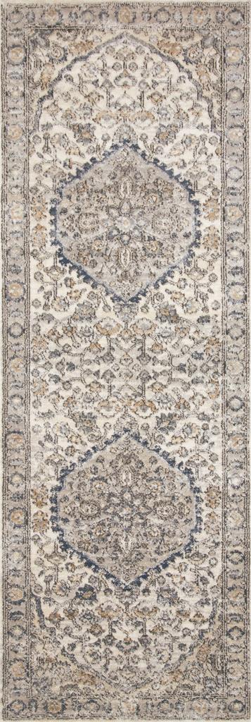 Loloi II Teagan TEA-01 Natural/Lt. Grey Runner Area Rug